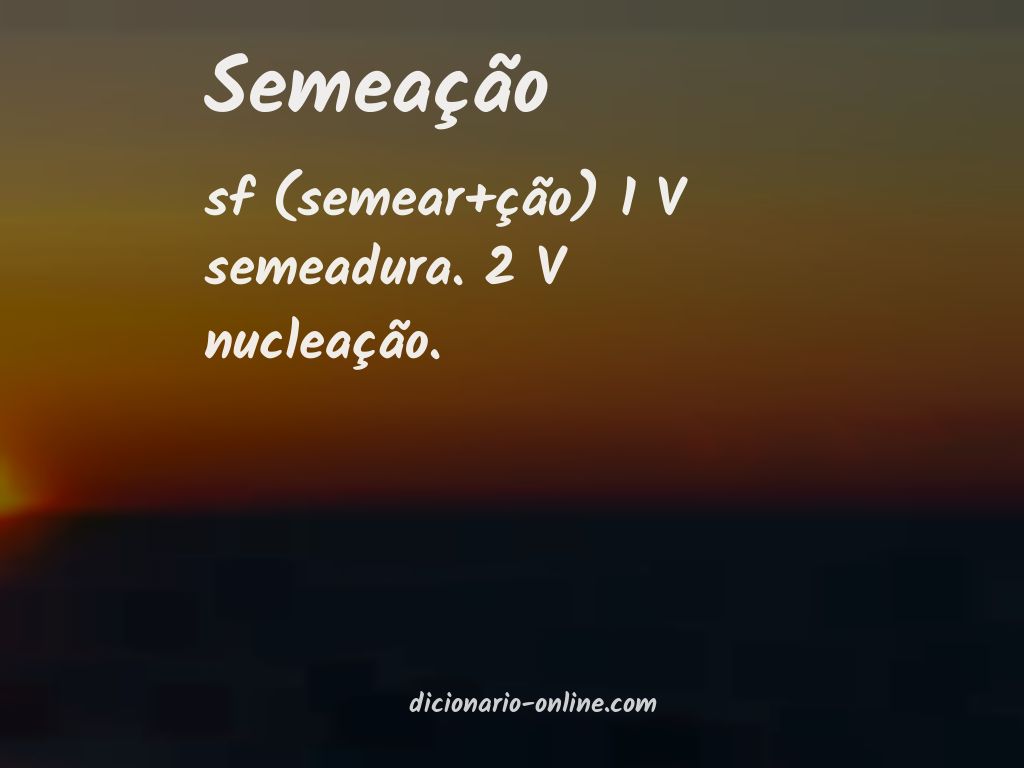 Significado de semeação