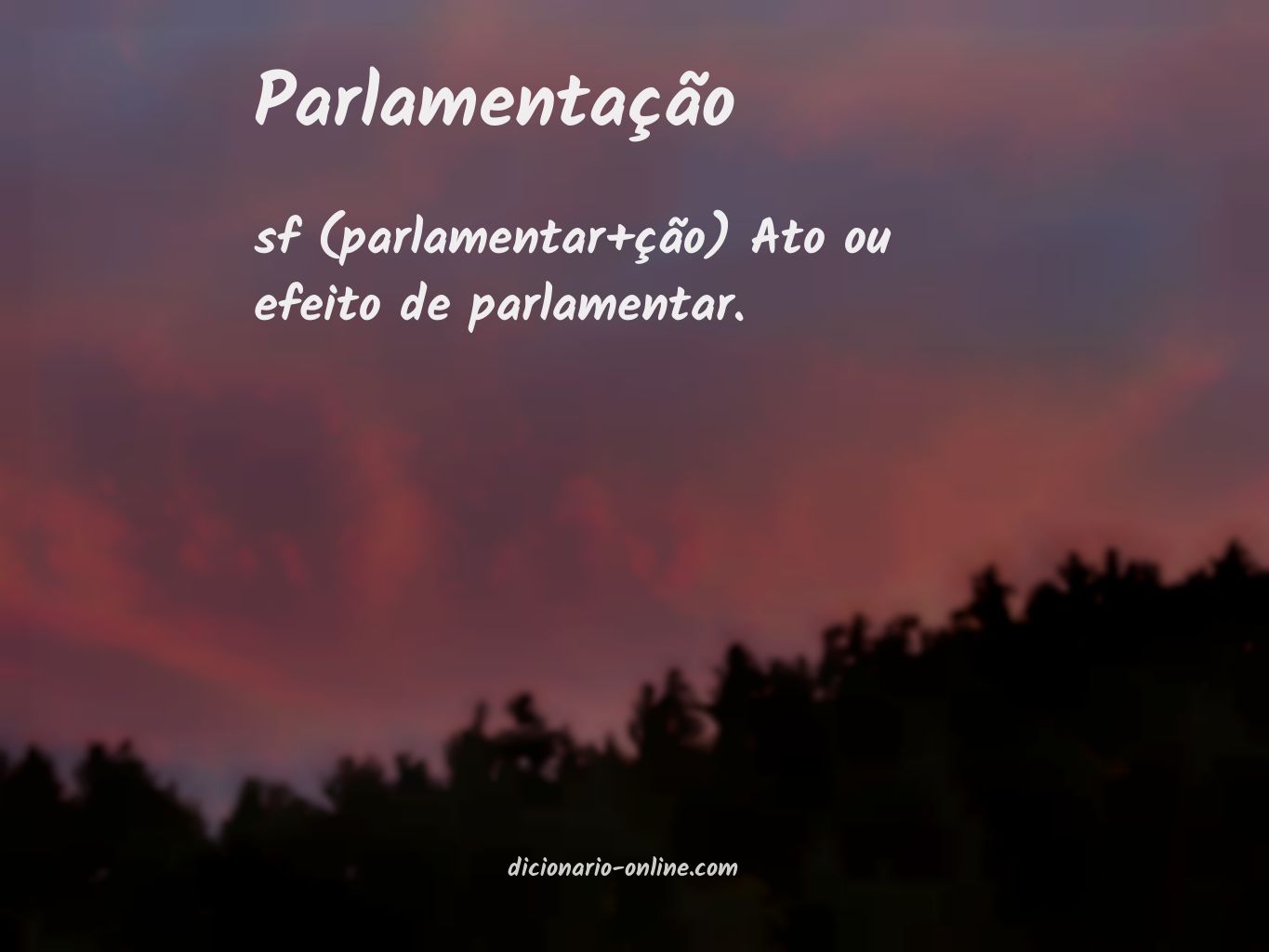Significado de parlamentação