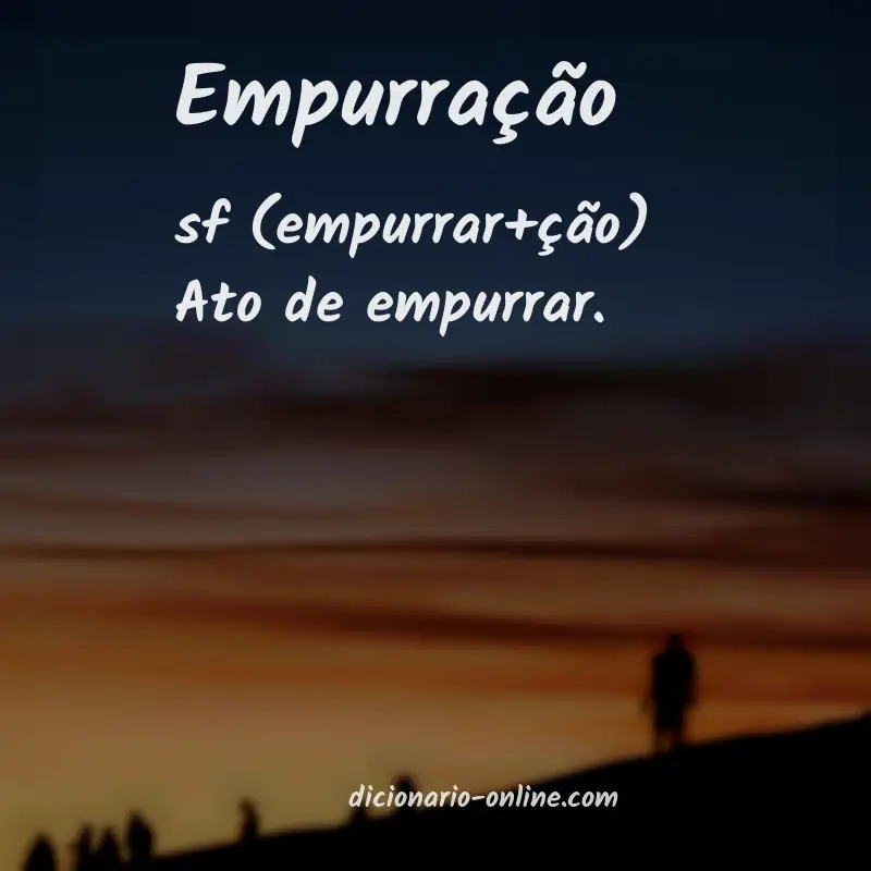 Significado de empurração