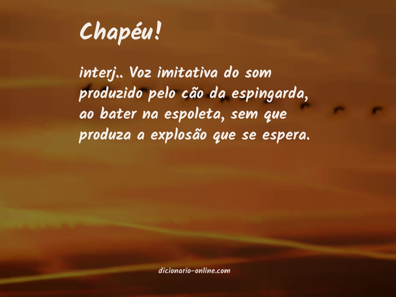 Significado de chapéu!