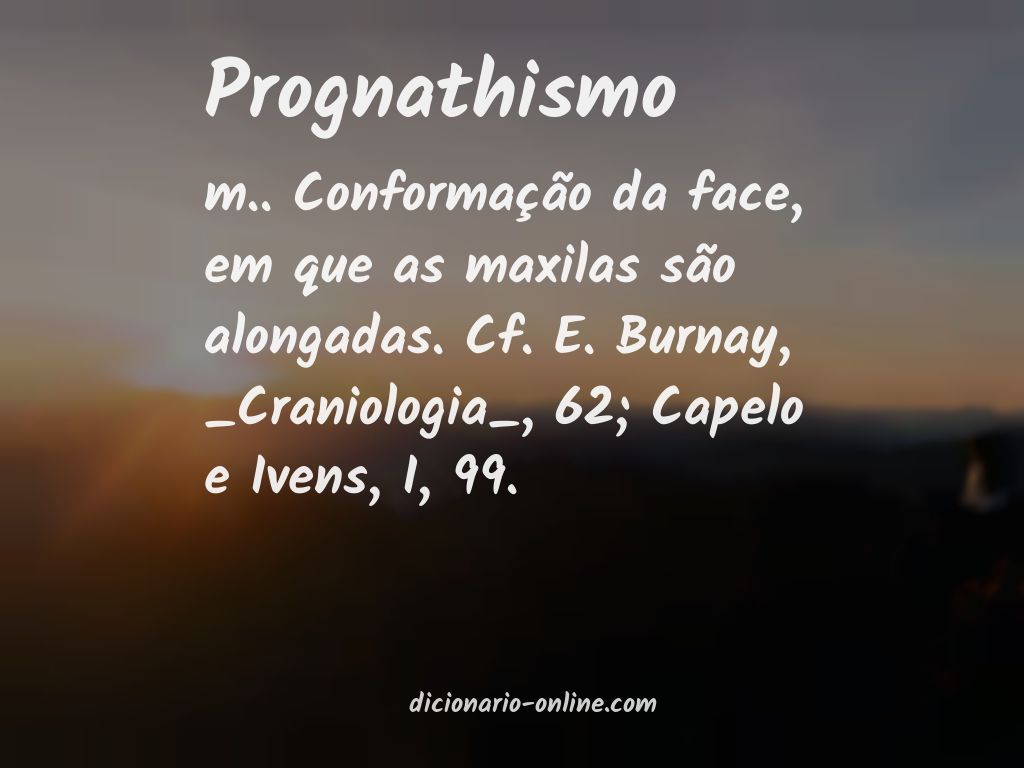 Significado de prognathismo