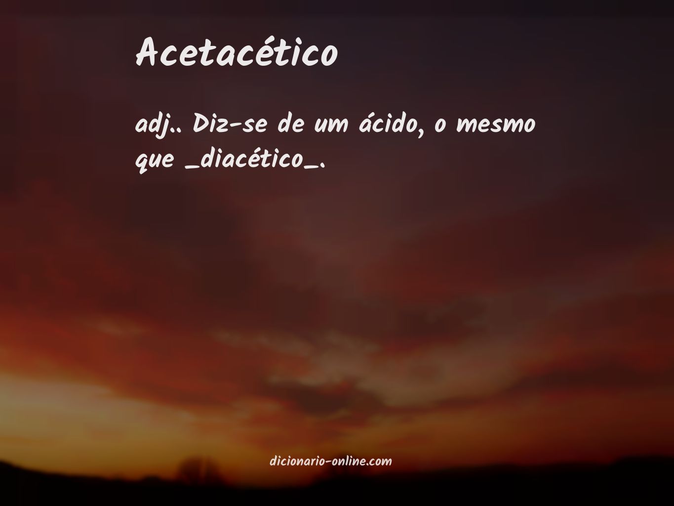 Significado de acetacético