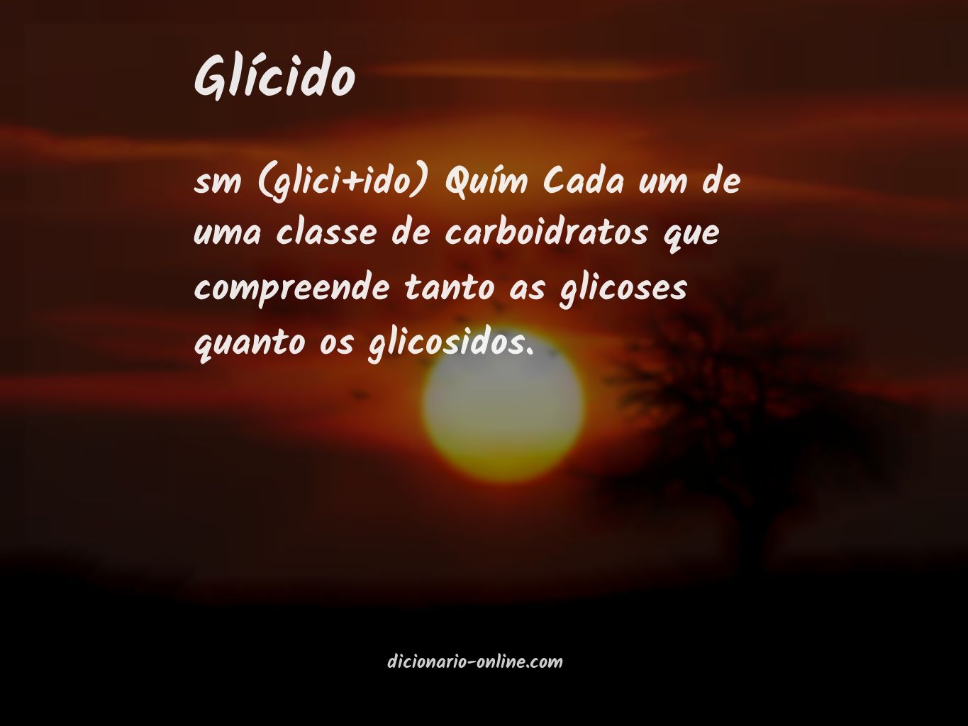 Significado de glícido