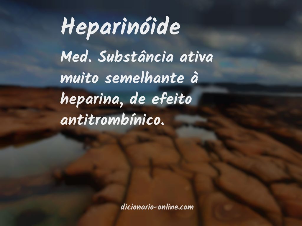 Significado de heparinóide