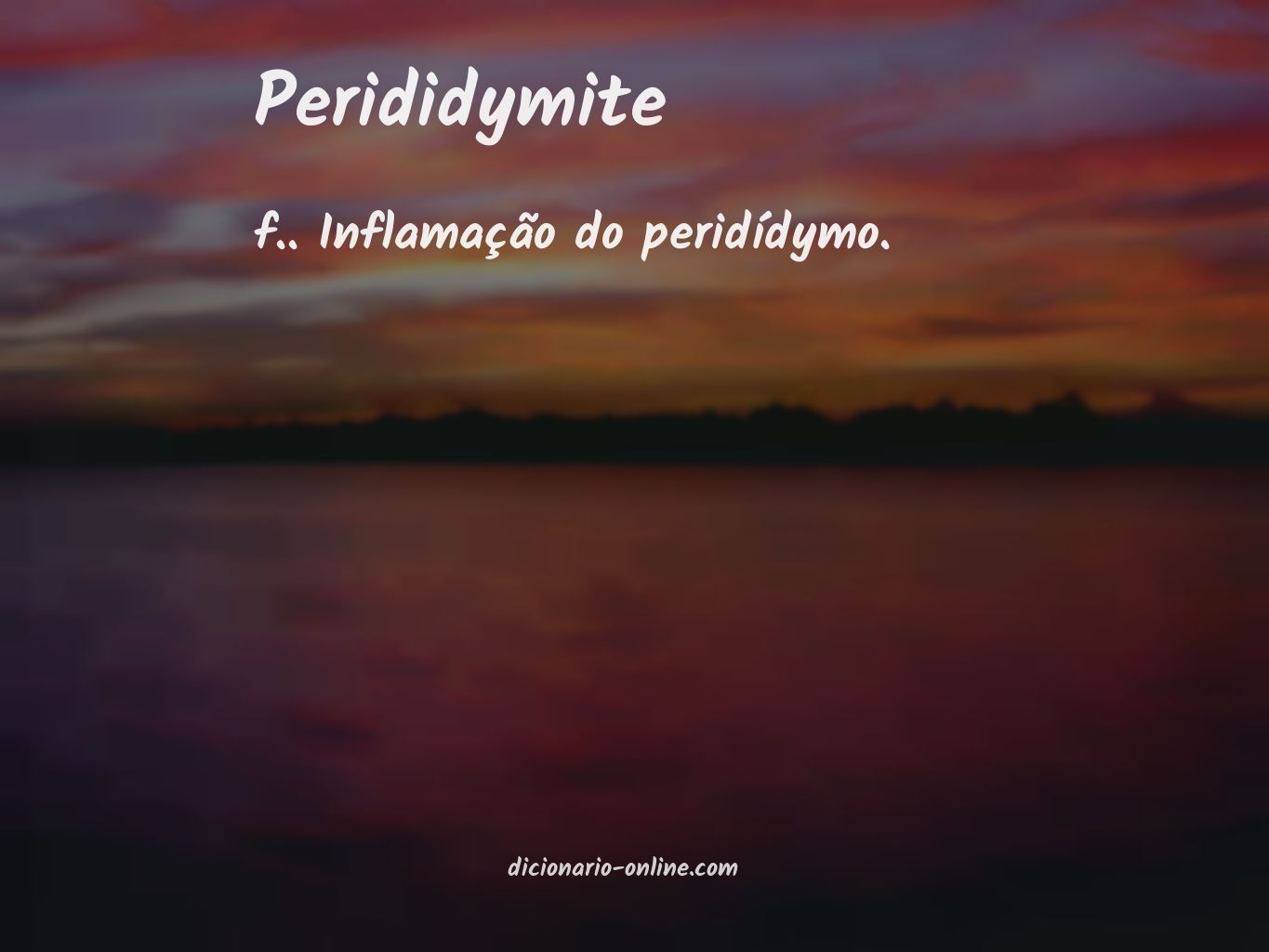 Significado de perididymite