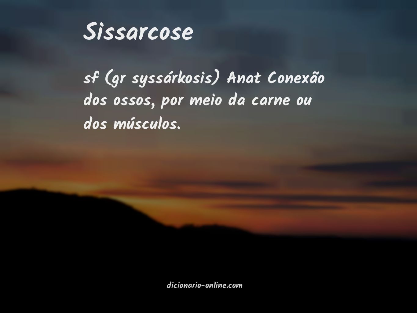 Significado de sissarcose