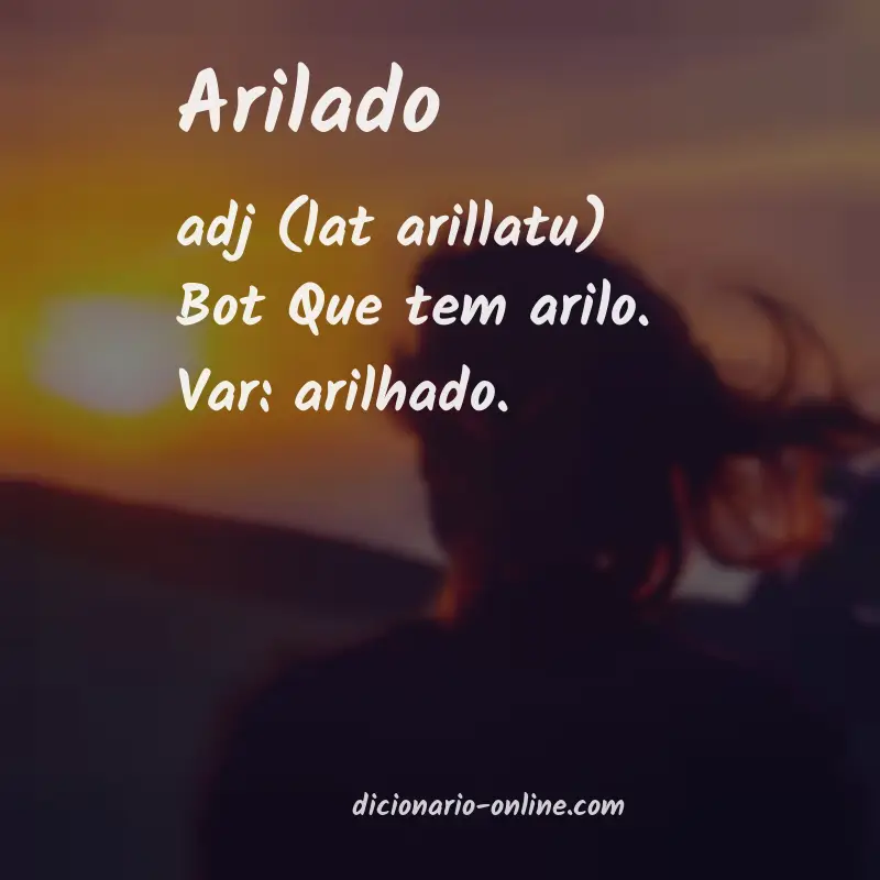 Significado de arilado