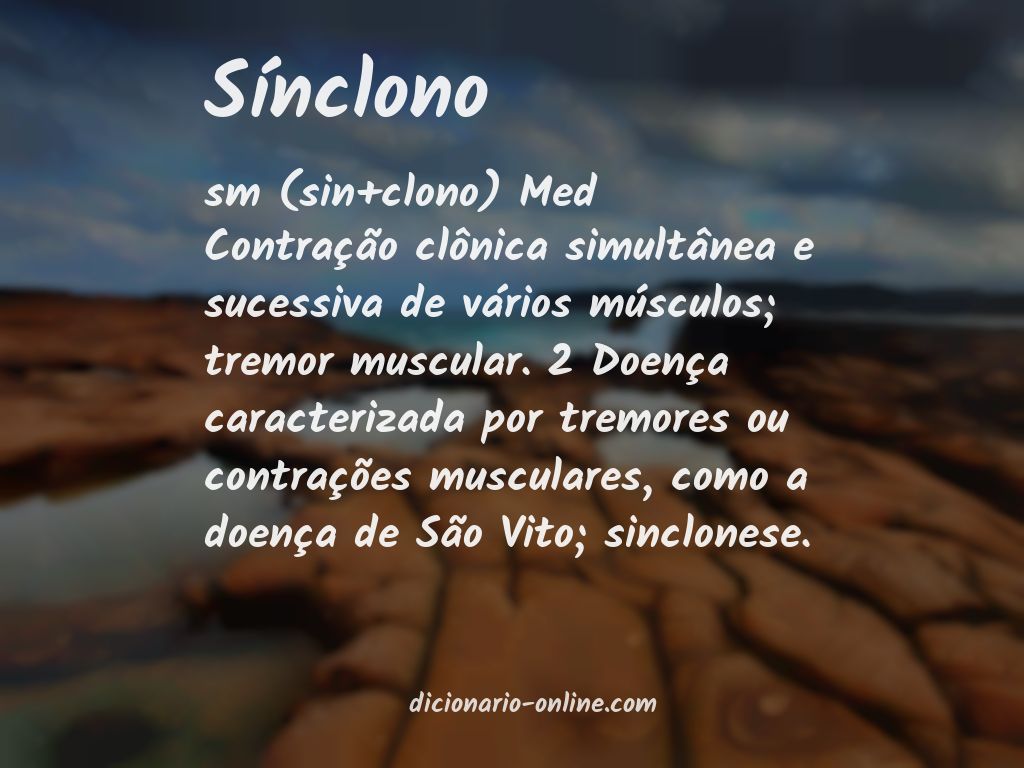 Significado de sínclono