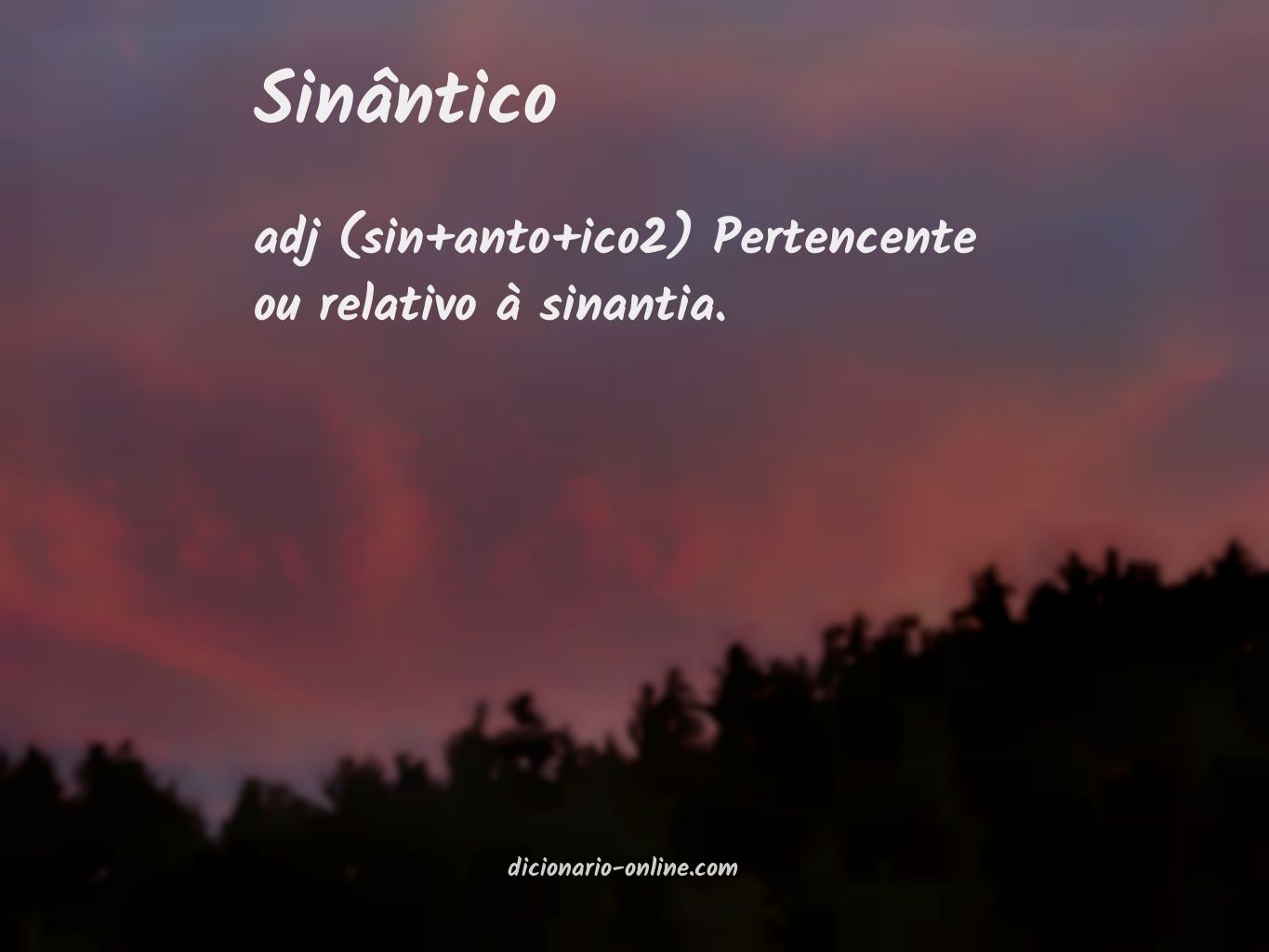 Significado de sinântico