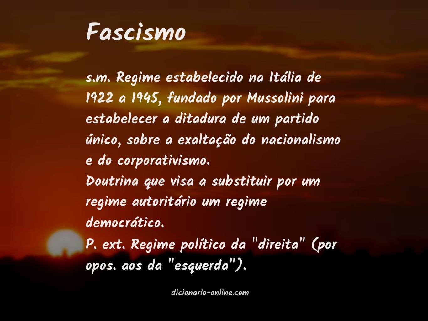 Significado de fascismo