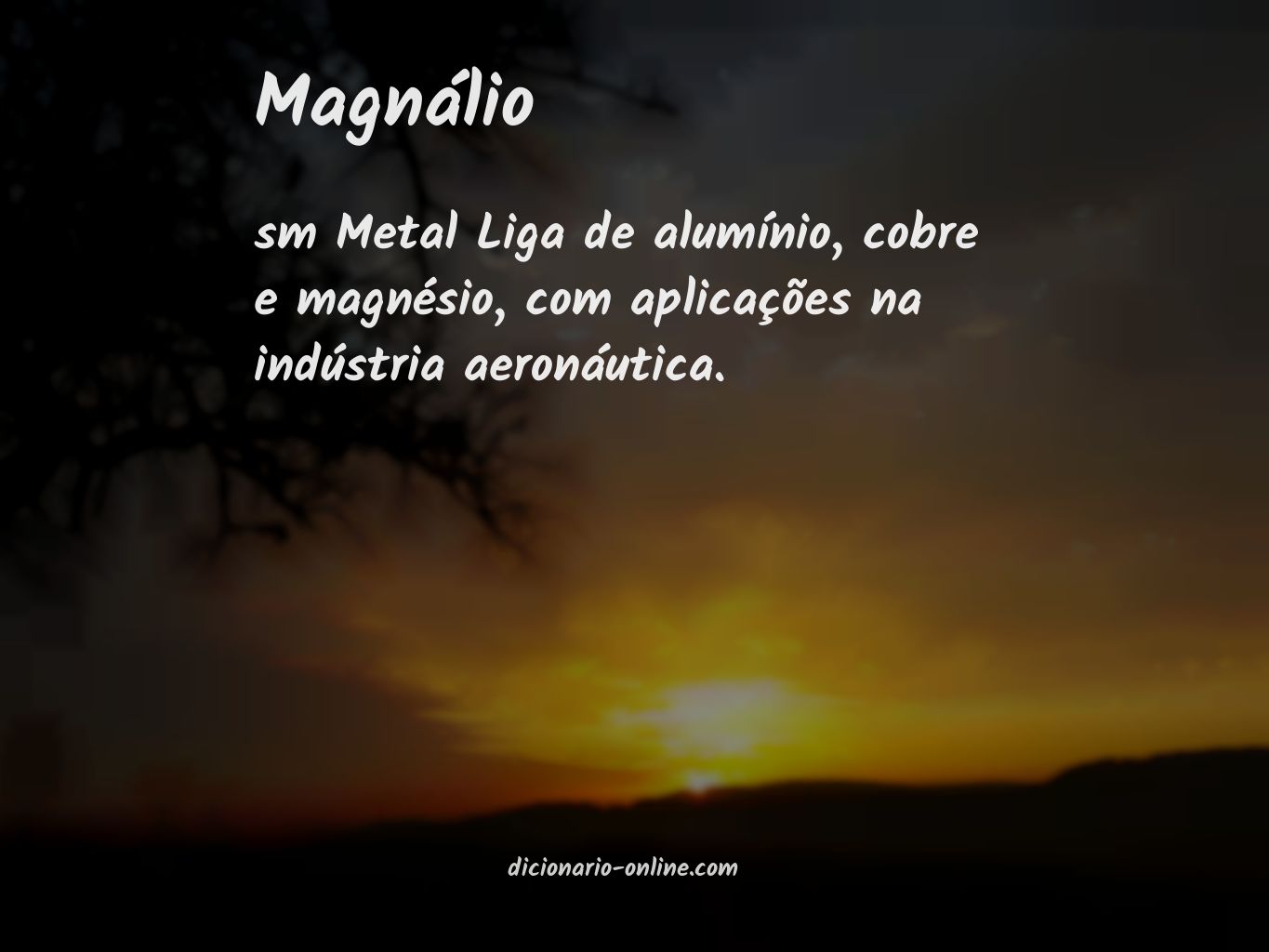 Significado de magnálio