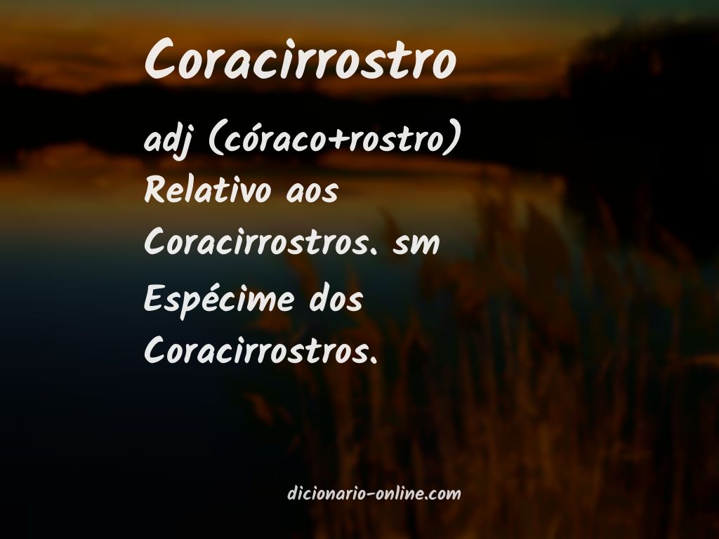 Significado de coracirrostro