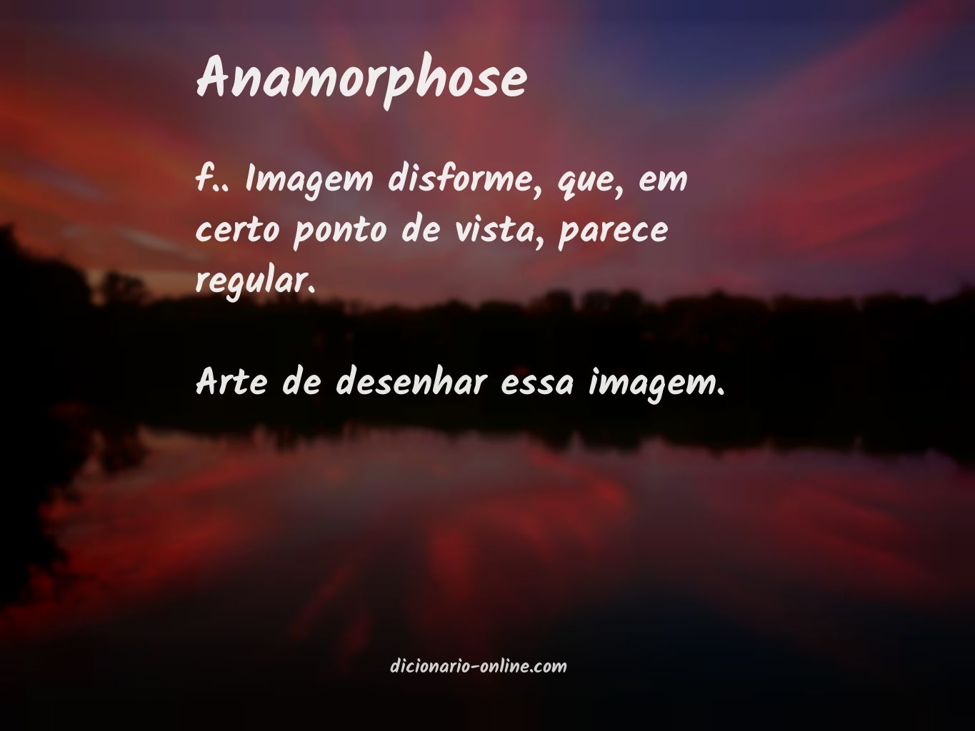 Significado de anamorphose