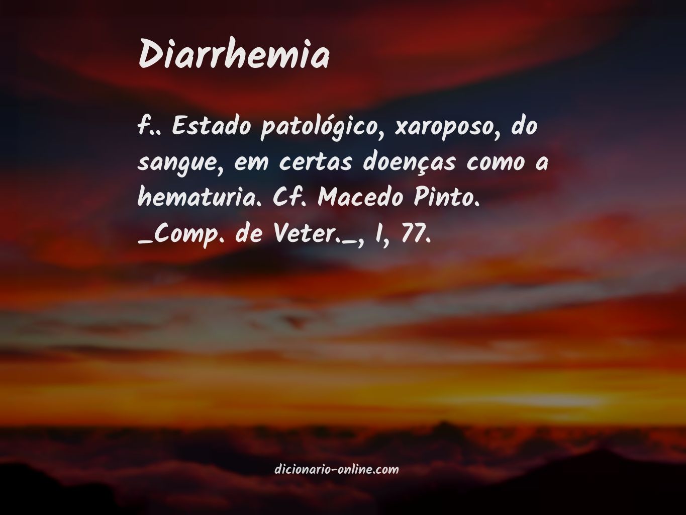 Significado de diarrhemia