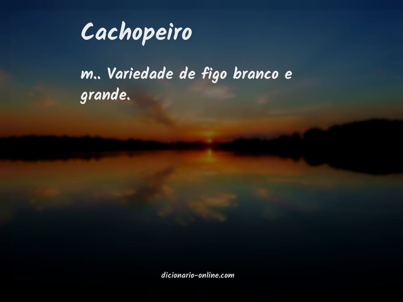 Significado de cachopeiro