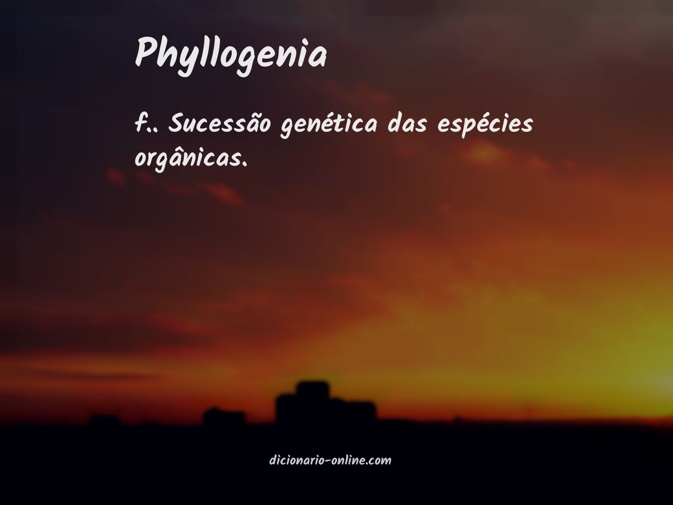 Significado de phyllogenia