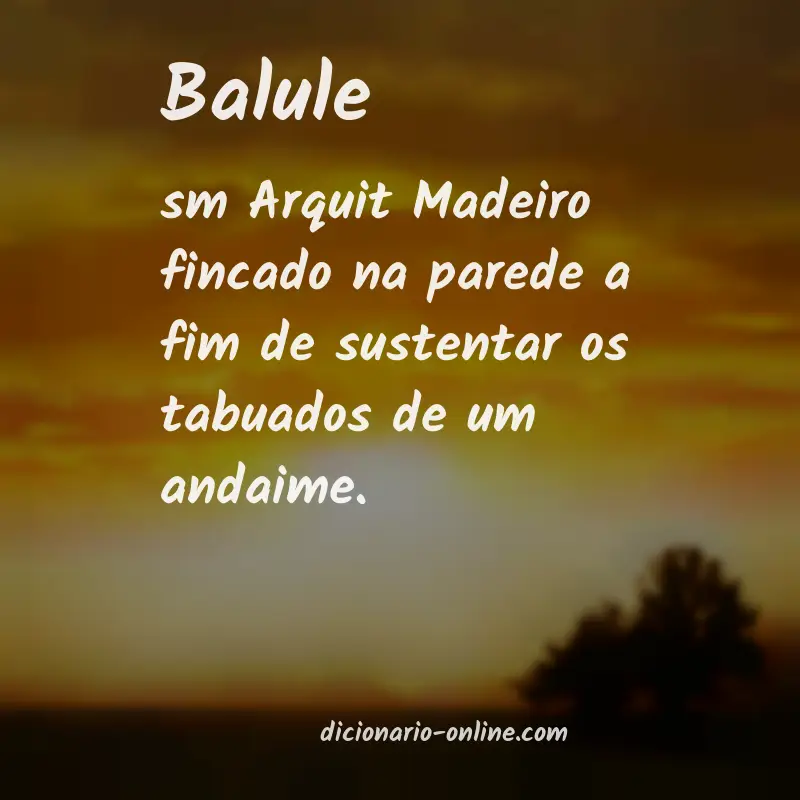 Significado de balule