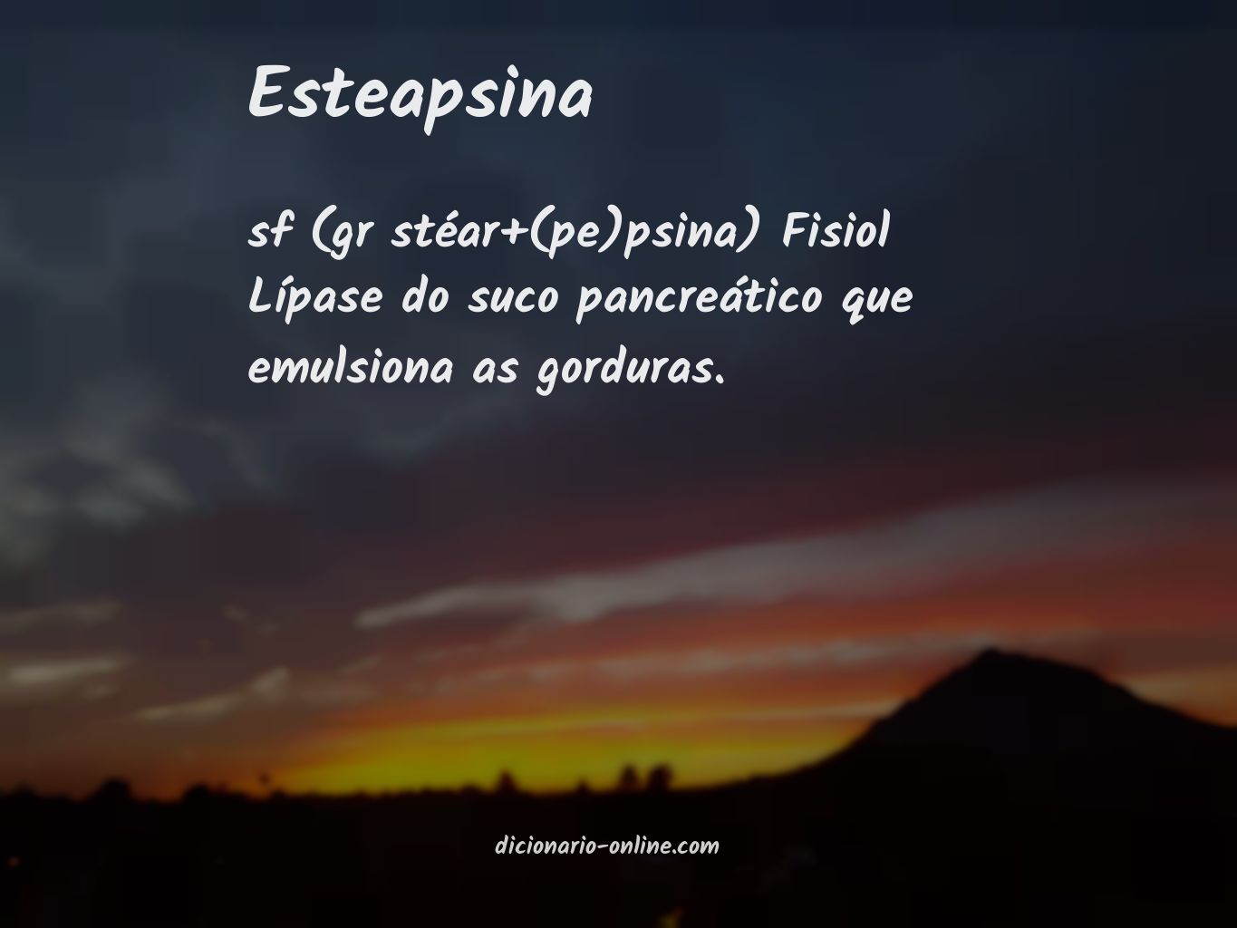 Significado de esteapsina