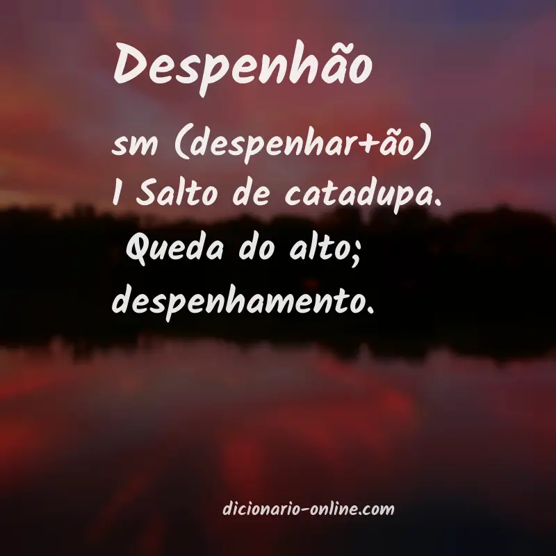 Significado de despenhão