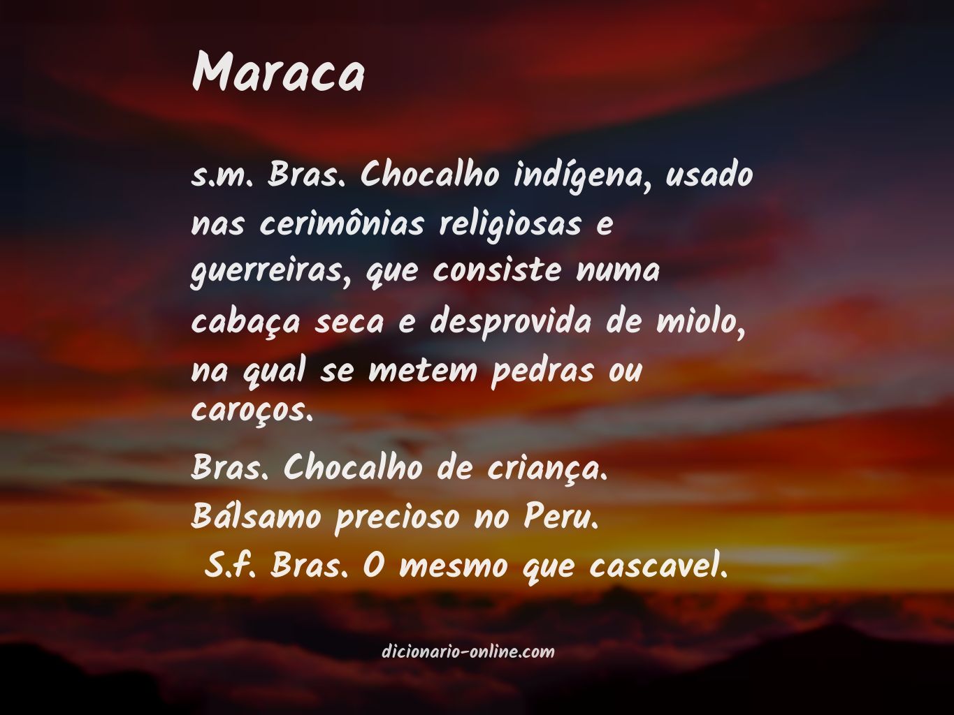 Significado de maraca