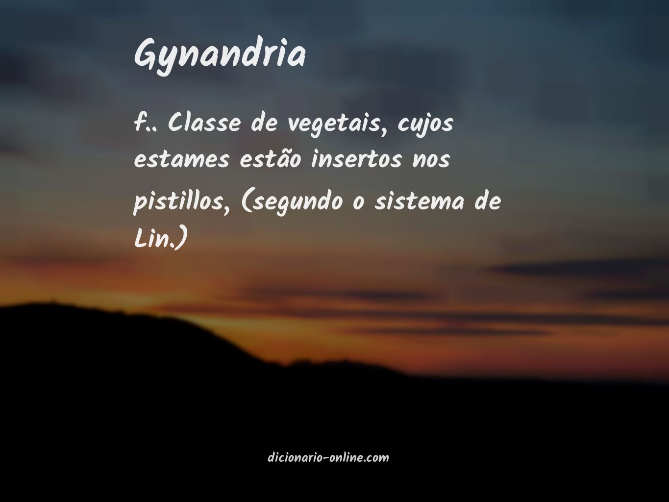 Significado de gynandria