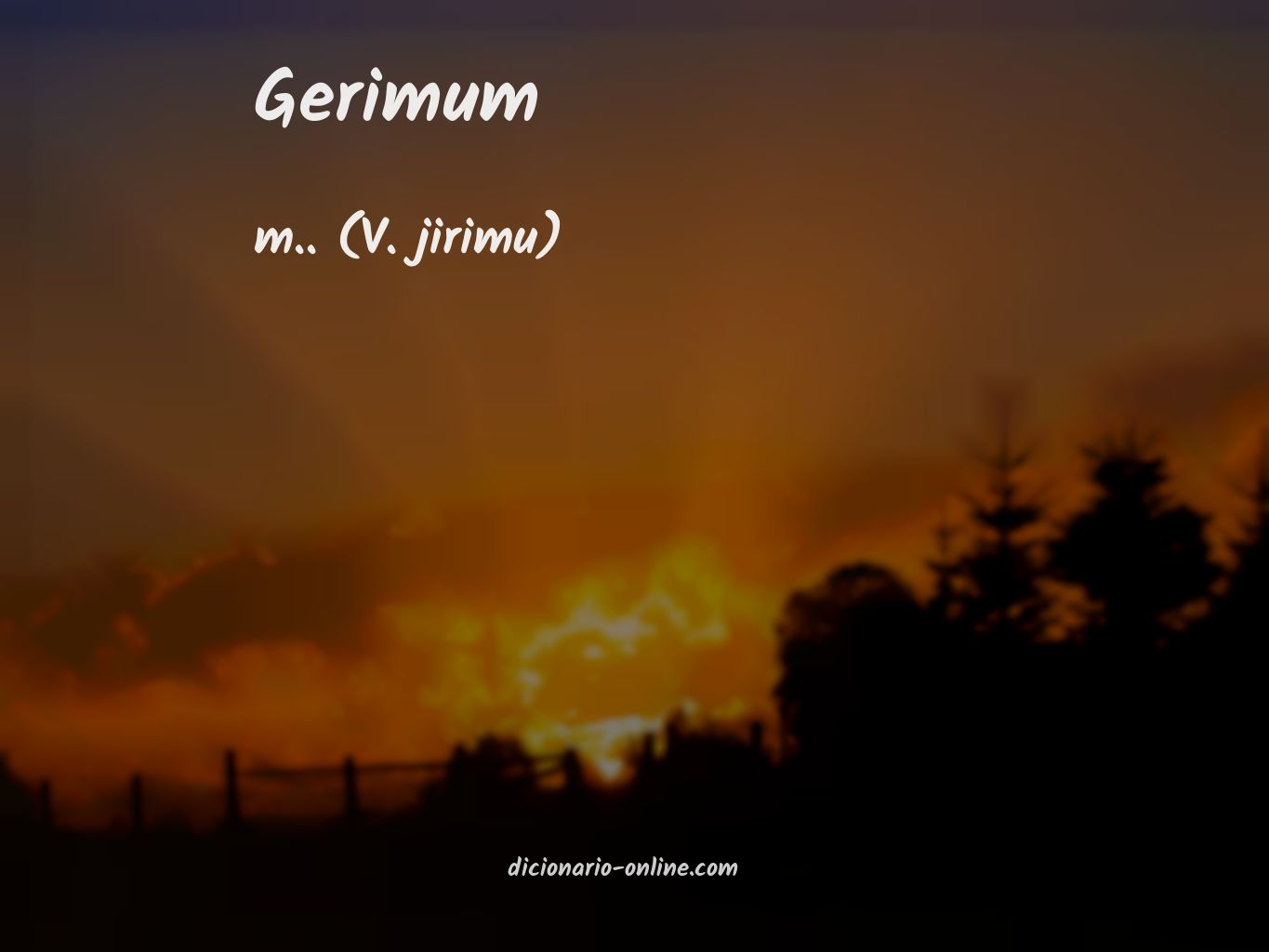 Significado de gerimum