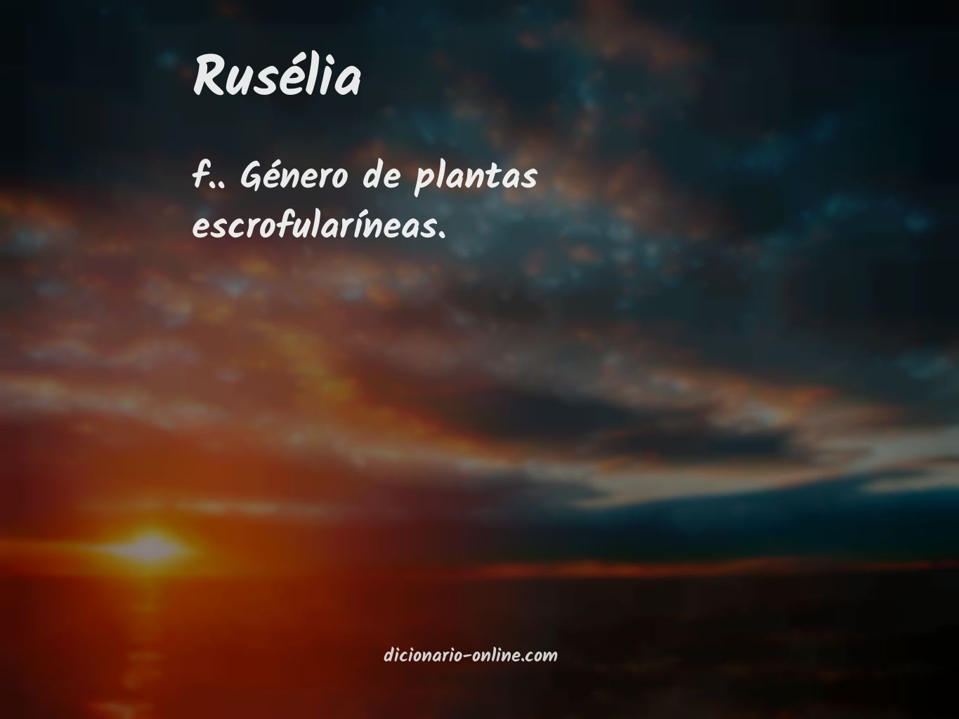 Significado de rusélia