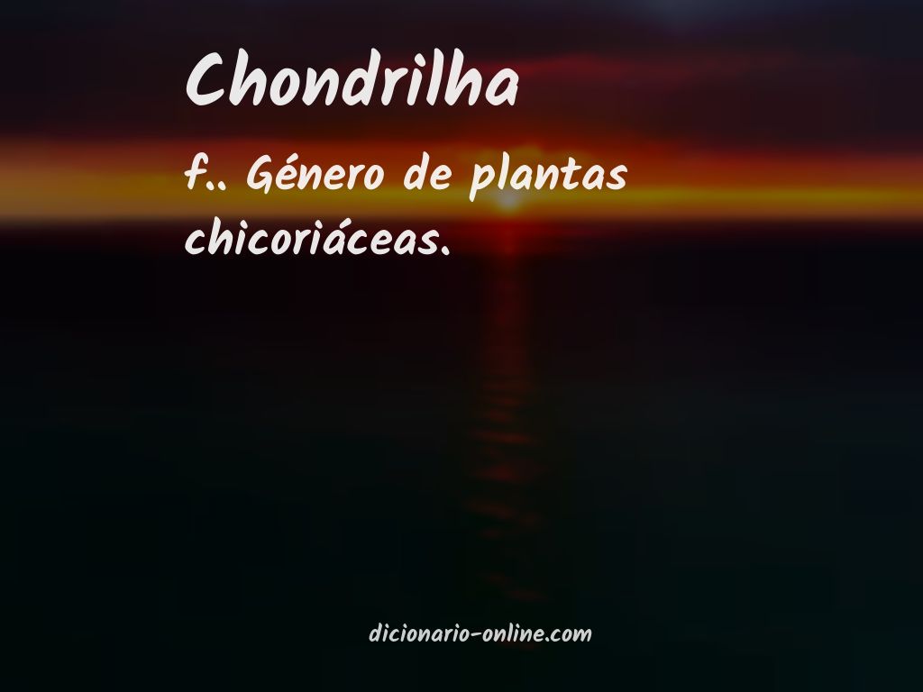 Significado de chondrilha