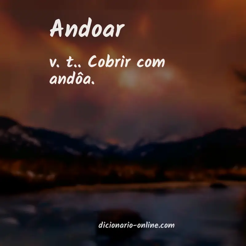 Significado de andoar
