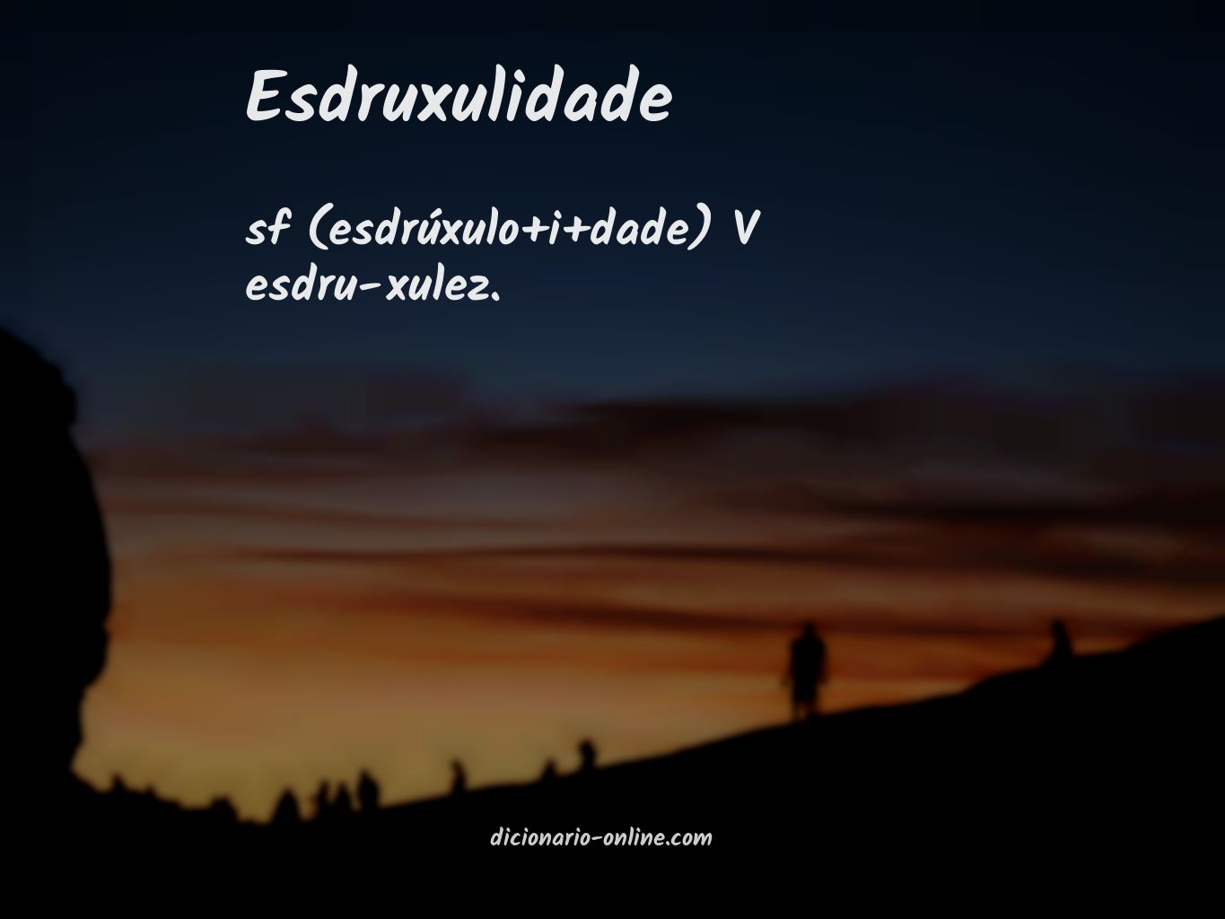 Significado de esdruxulidade