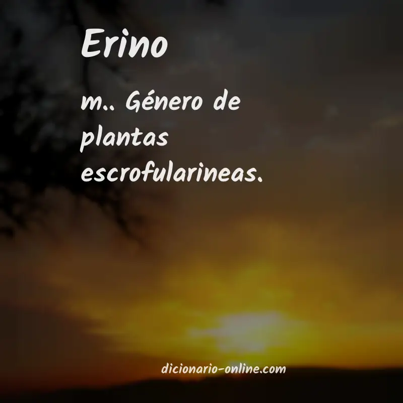 Significado de erino