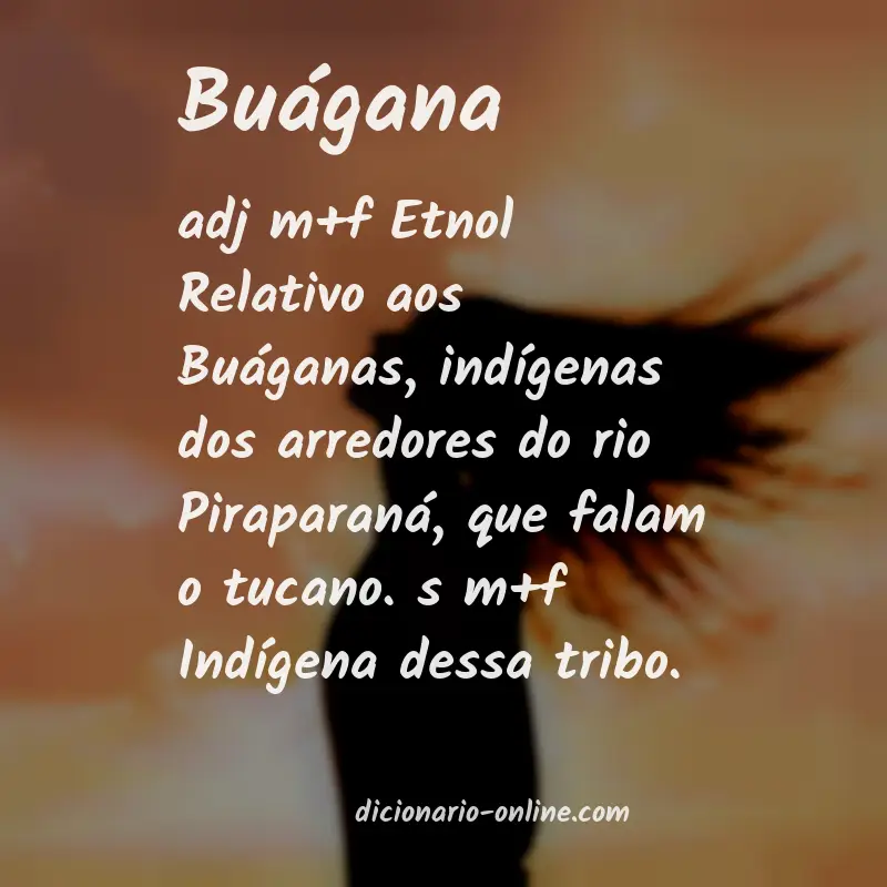 Significado de buágana