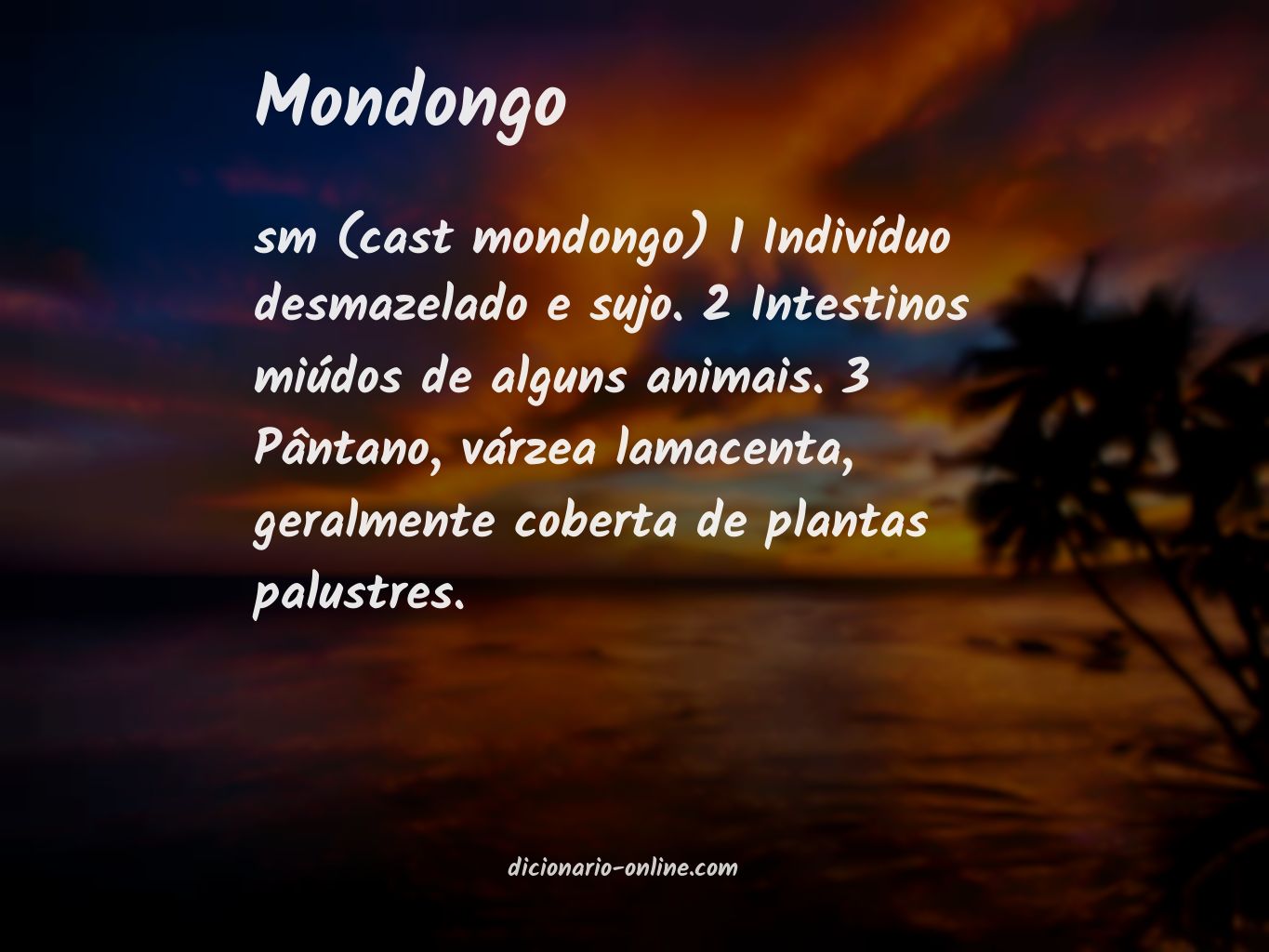 Significado de mondongo