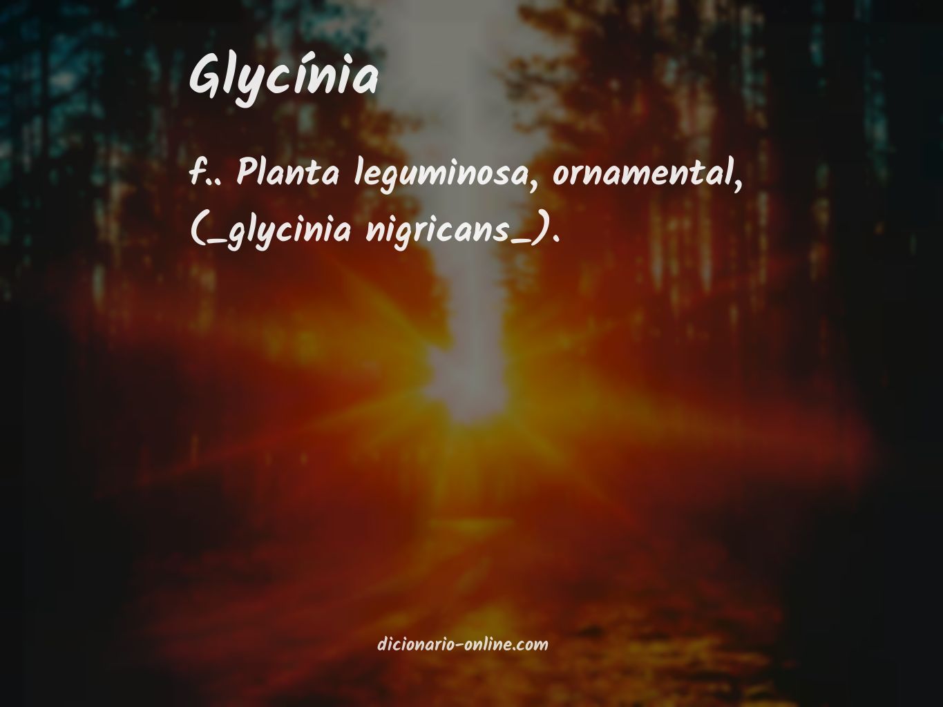 Significado de glycínia