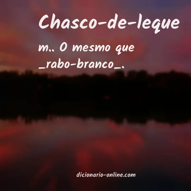Significado de chasco-de-leque