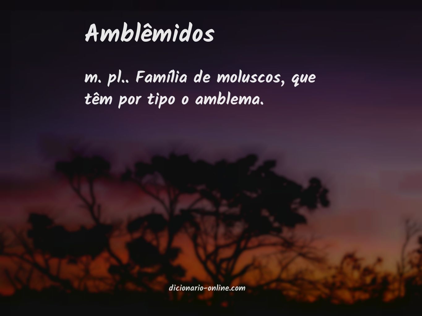 Significado de amblêmidos