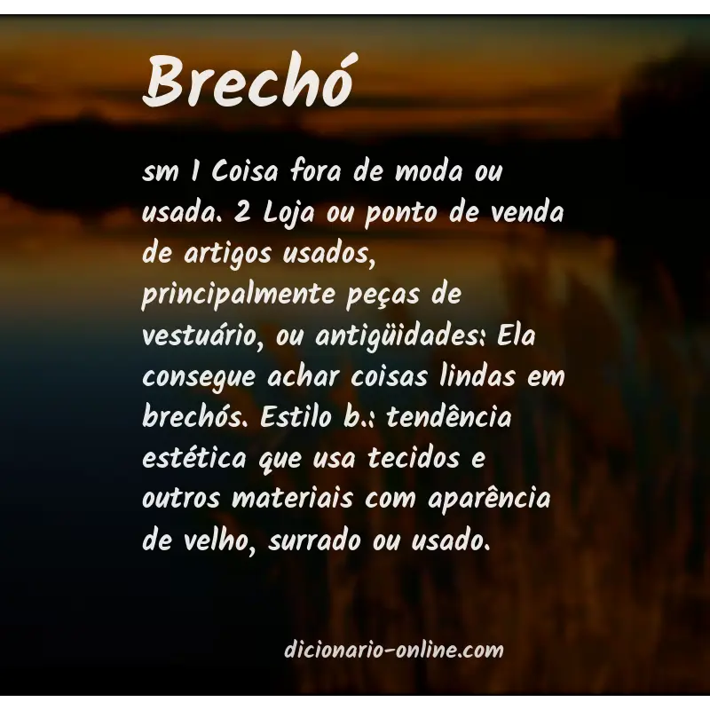Significado de brechó
