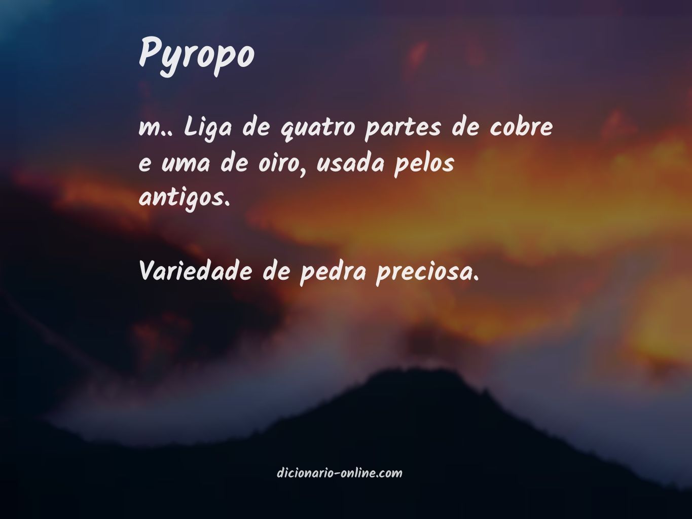 Significado de pyropo