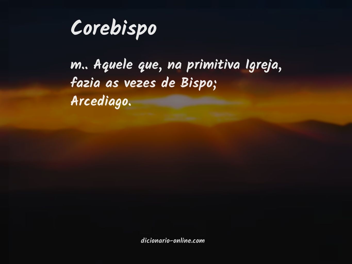 Significado de corebispo