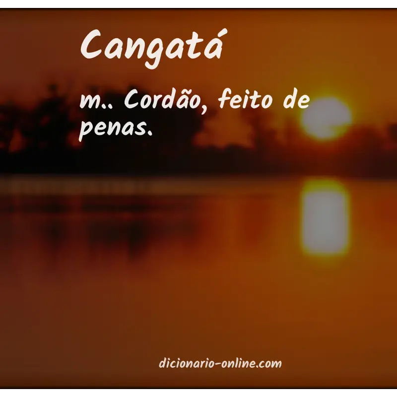 Significado de cangatá