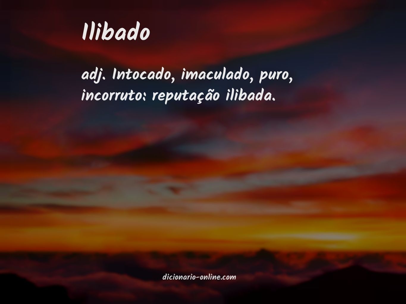 Significado de ilibado