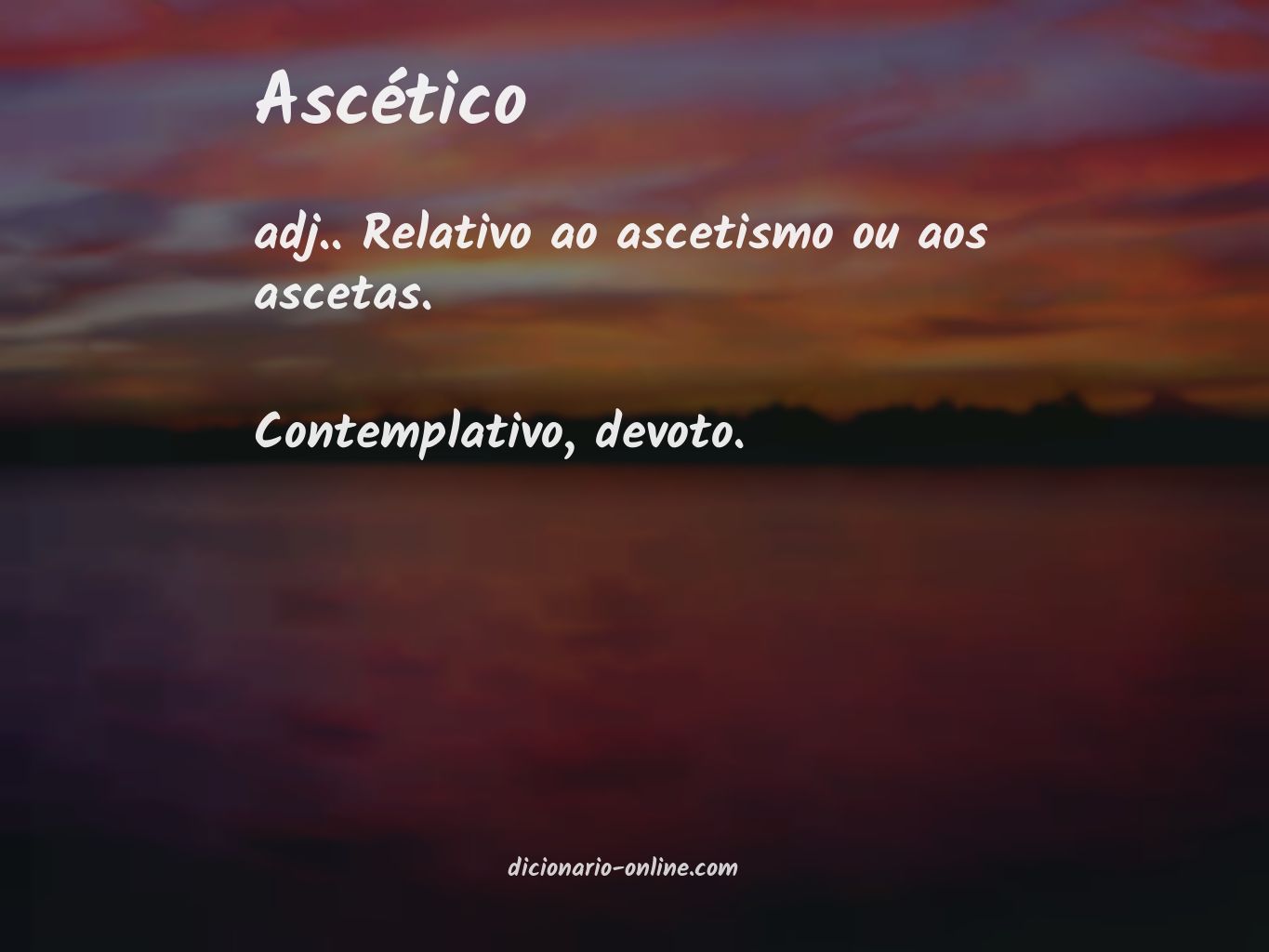 Significado de ascético