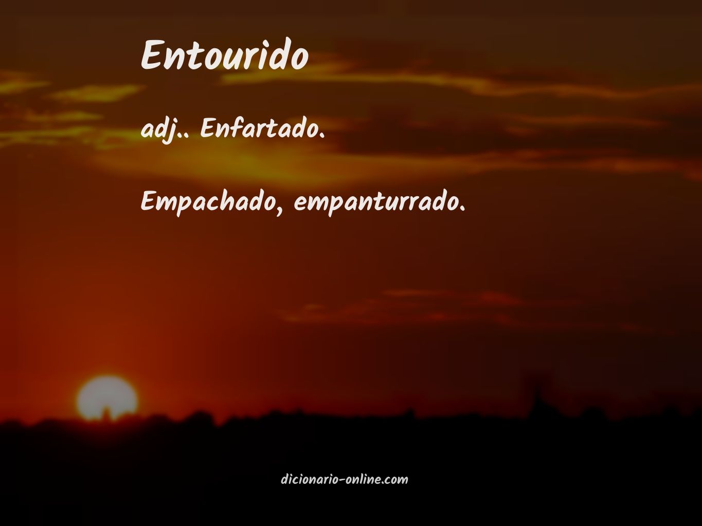 Significado de entourido