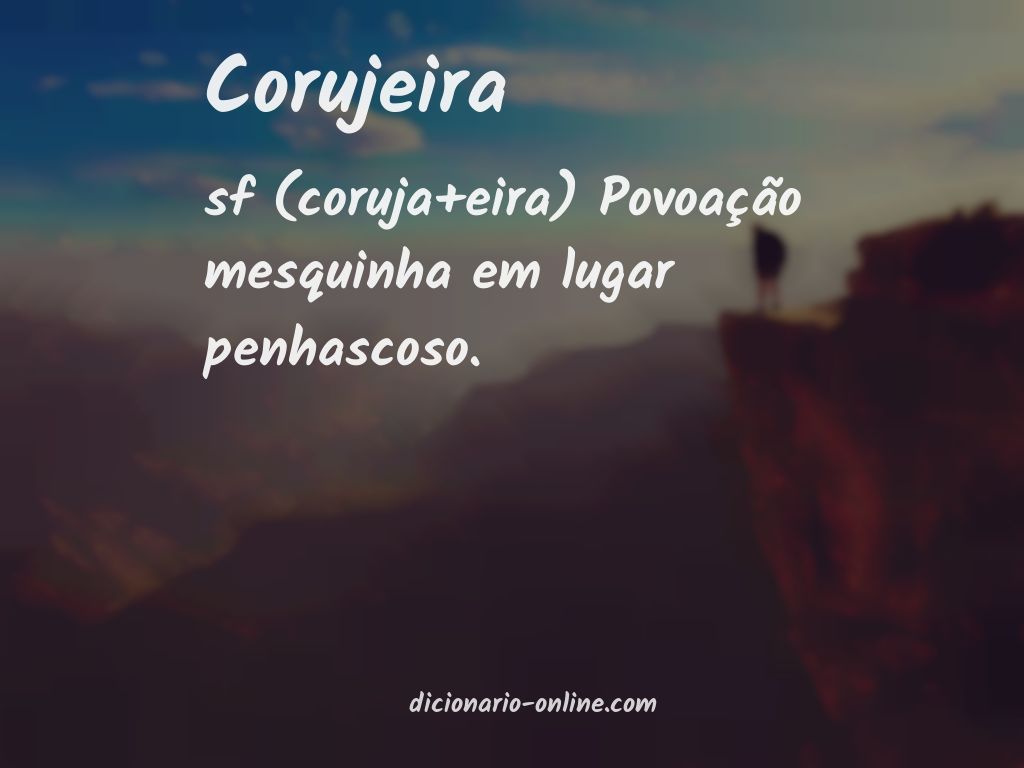 Significado de corujeira