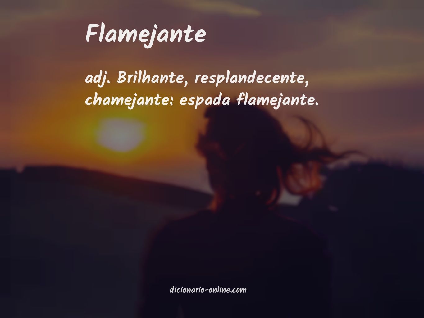 Significado de flamejante