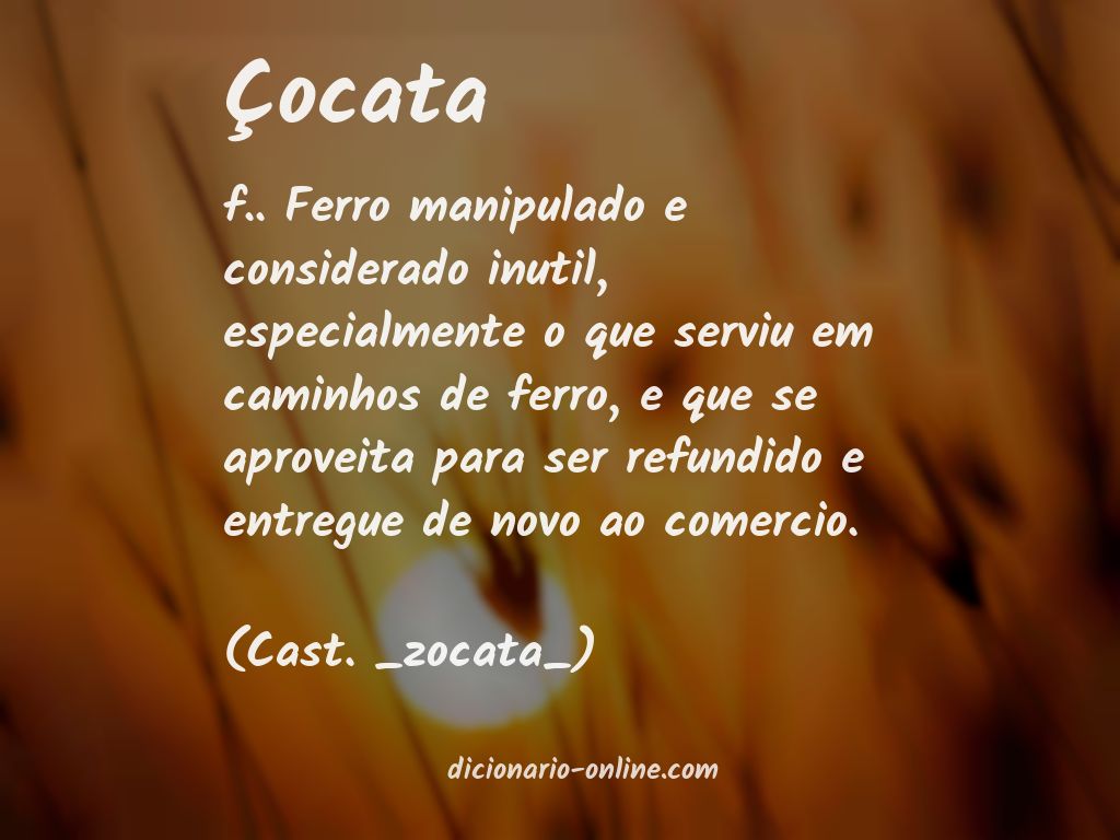 Significado de çocata