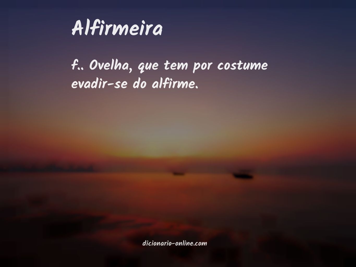 Significado de alfirmeira