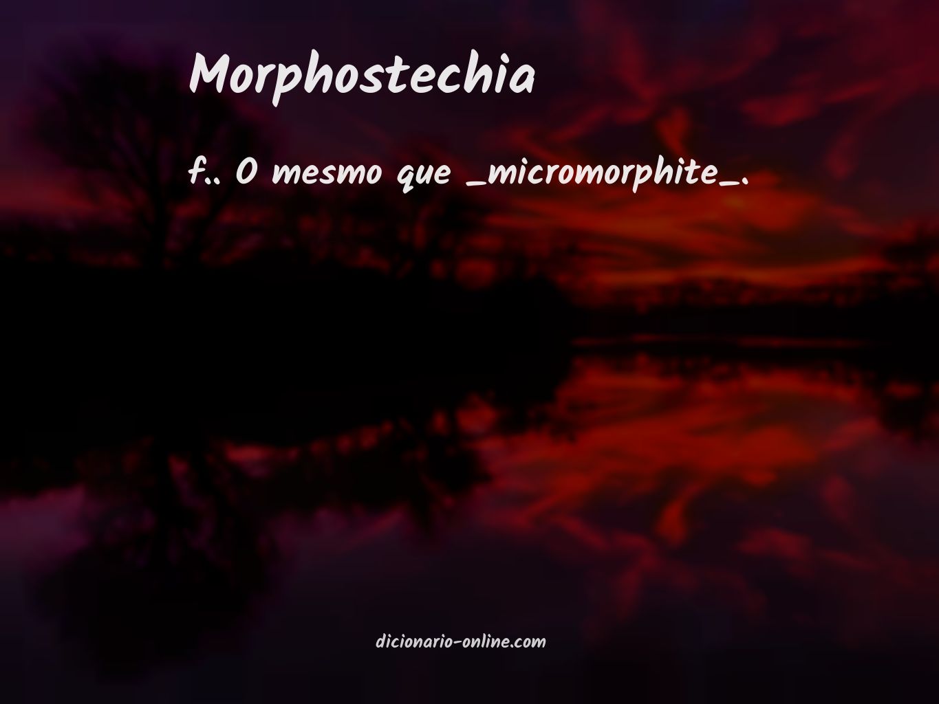 Significado de morphostechia