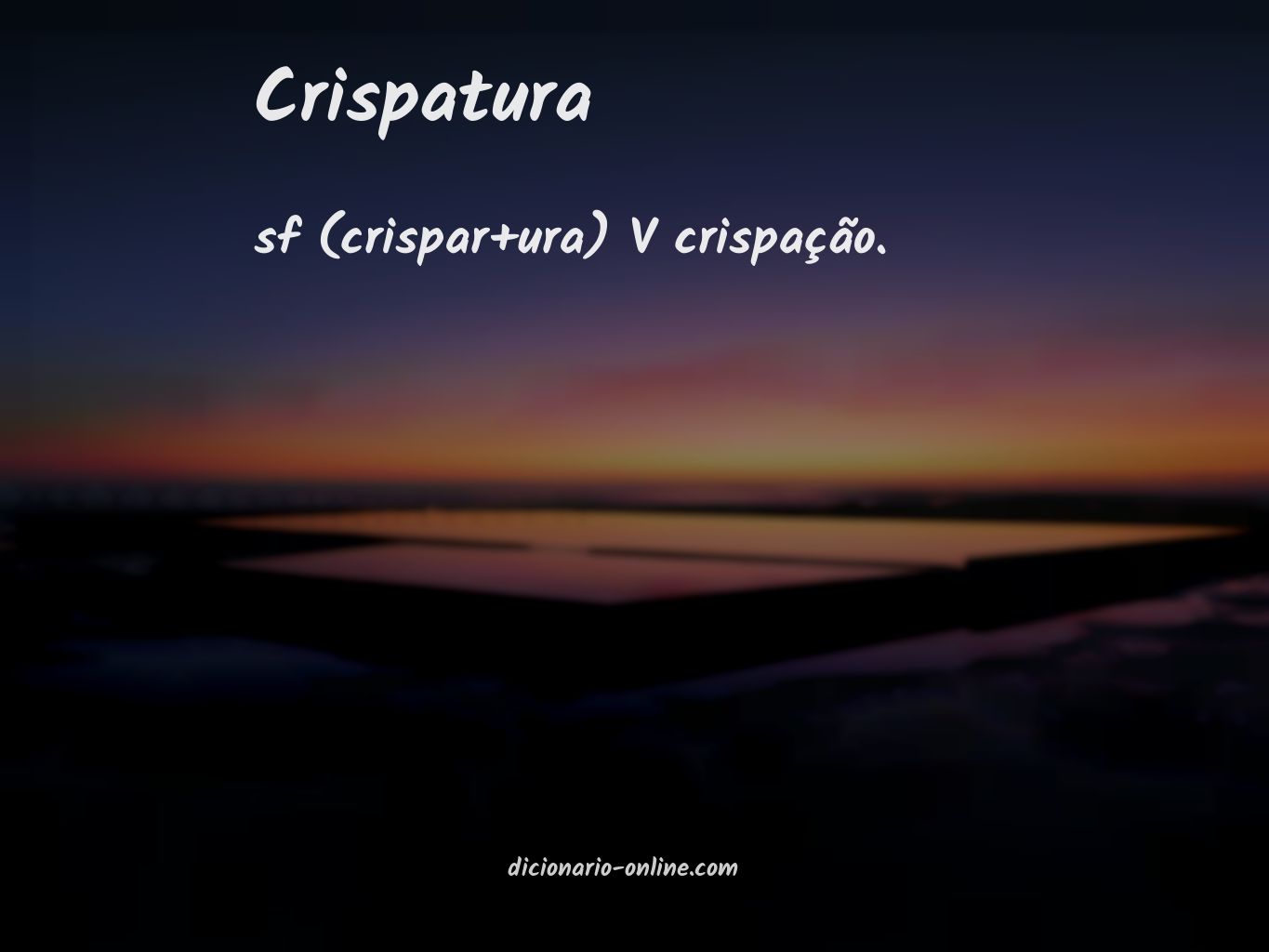 Significado de crispatura