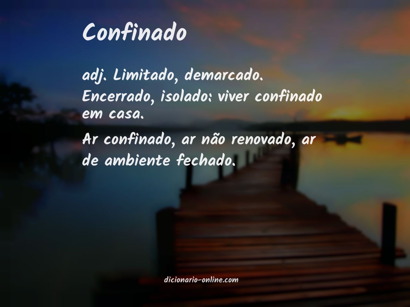 Significado de confinado